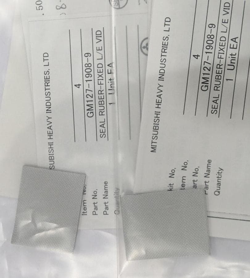 GM127-1908-9 SEAL RUBBER