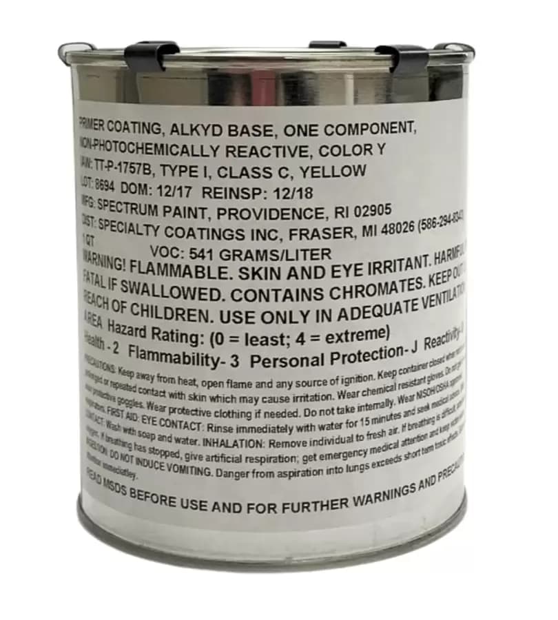 YELLOW ZINC CHROMATE PRIMER