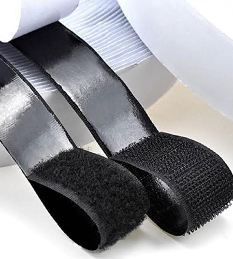 VELCRO TAPE- LOOP WITH ADHESIVE (BLACK)