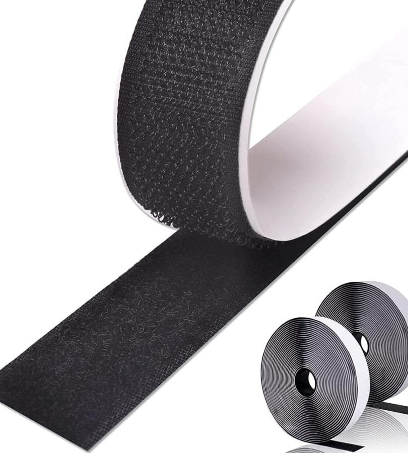 VELCRO TAPE- LOOP WITH ADHESIVE (BLACK)