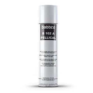 B102A Pellical Strippable White Contrast Paint, Aerosol